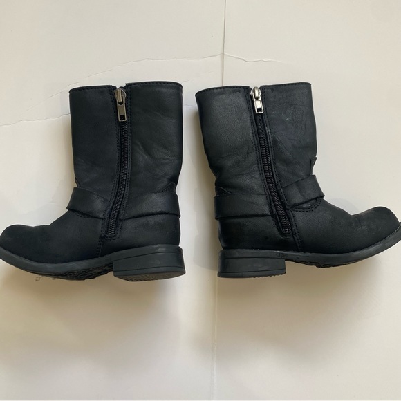 Frye & Co harness rivet black toddler riding boots EUC faux leather - Picture 9 of 10